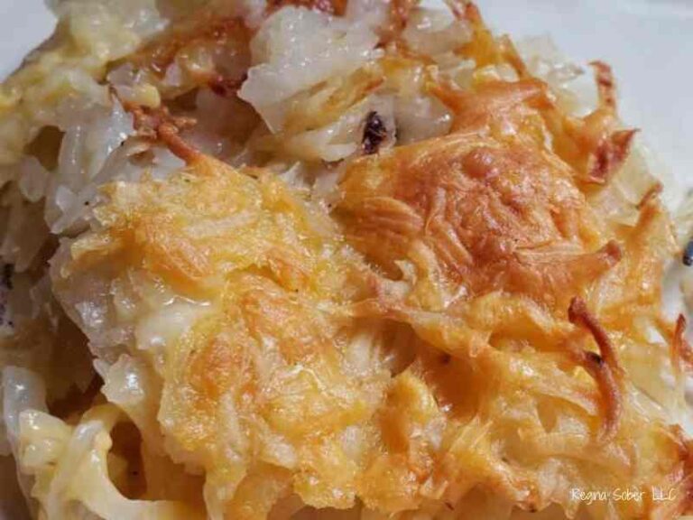 baked hashbrowns with cheddar cheese