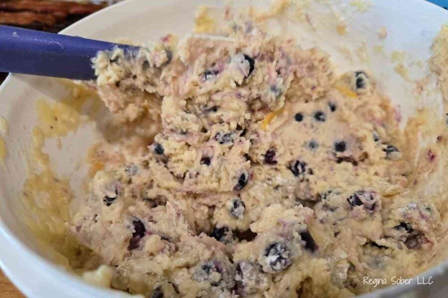 mix the ingredients just until incorporated