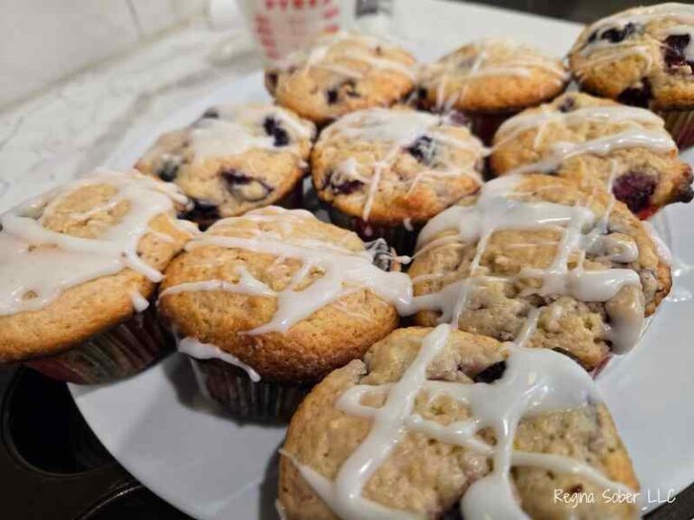 glazed cherry lemon muffins just feel like summer and all things Michigan