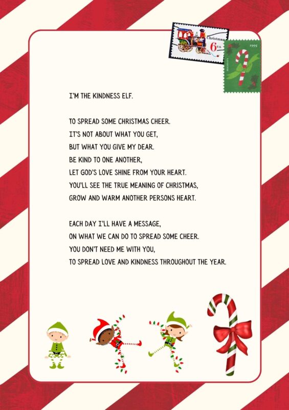 Spread Joy | Kindness Elf Free Printable: Festive Acts of Kindness