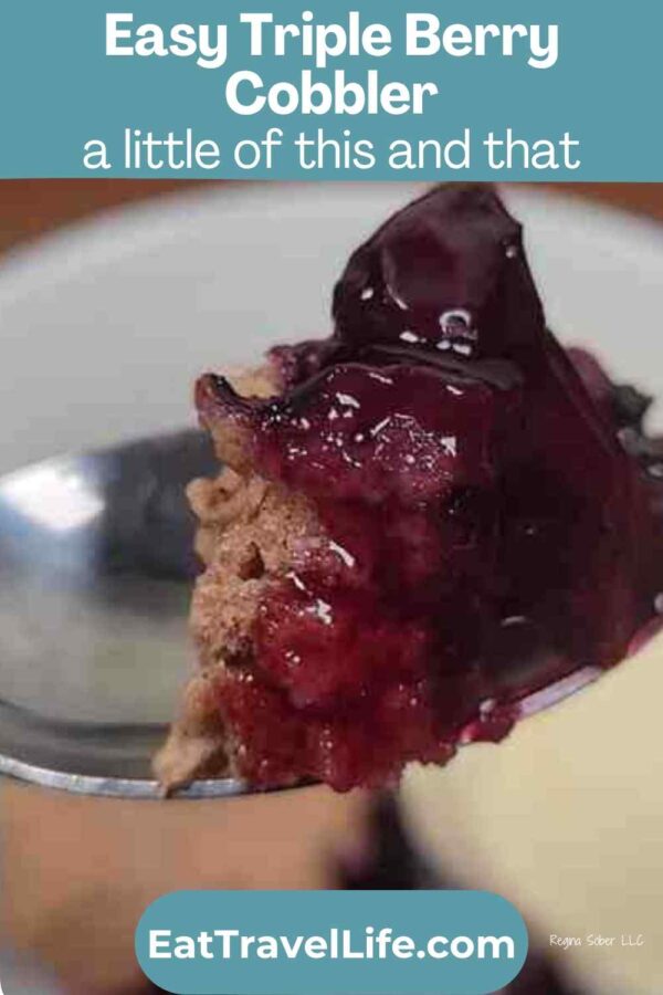 Warm, juicy mixed berries baked under a soft golden topping. This triple berry cobbler is the perfect simple dessert for any season.