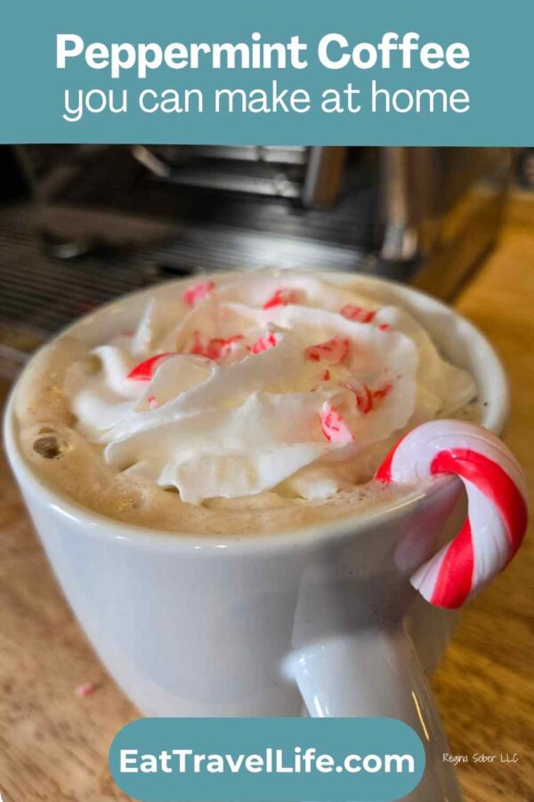 Make cozy peppermint coffee at home with real candy canes. A simple, festive drink ready in minutes. Perfect for the holidays or year‑round.
