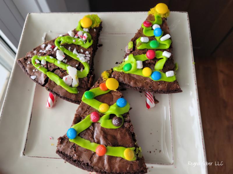 Christmas Tree Brownies Recipe