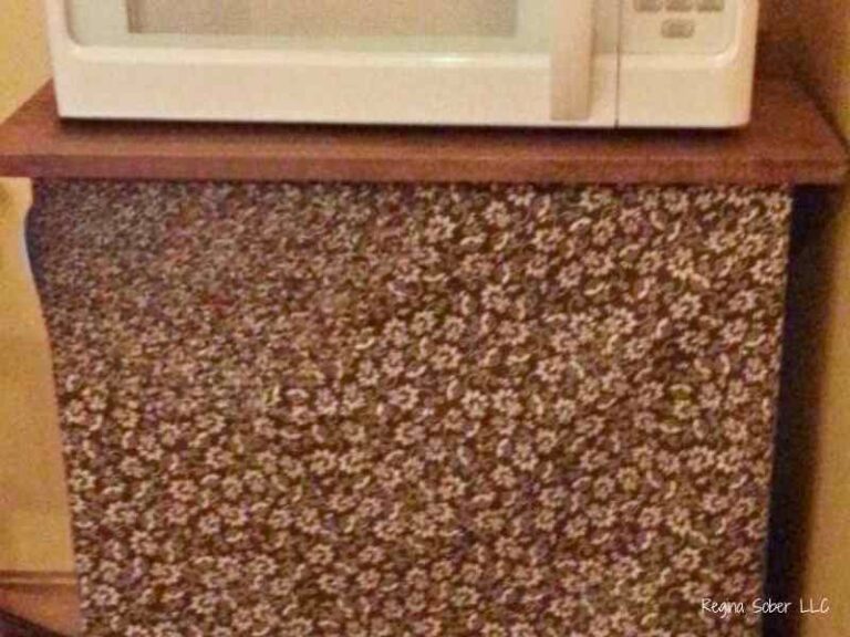 microwave cart skirt