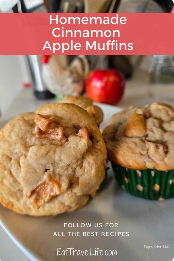 Cinnamon apple muffins are soft, moist, and filled with tender chunks of apple and warm cinnamon spice. They’re a cozy, bakery-style muffin perfect for breakfast and snacking.