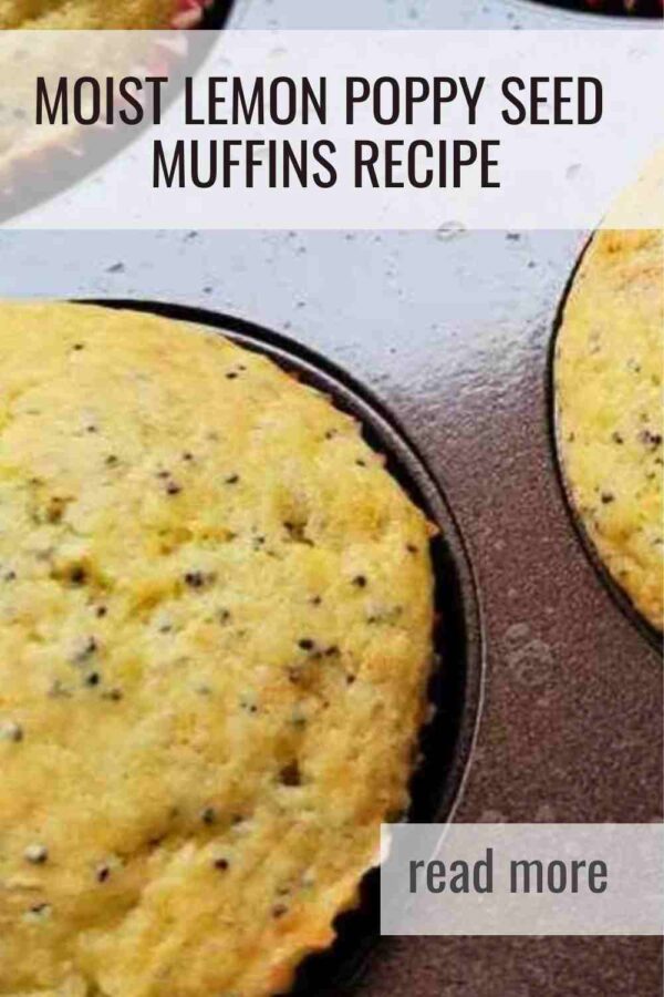 Bright, moist lemon poppy seed muffins made with fresh zest and sour cream. A soft, bakery‑style muffin perfect for breakfast or snacks.