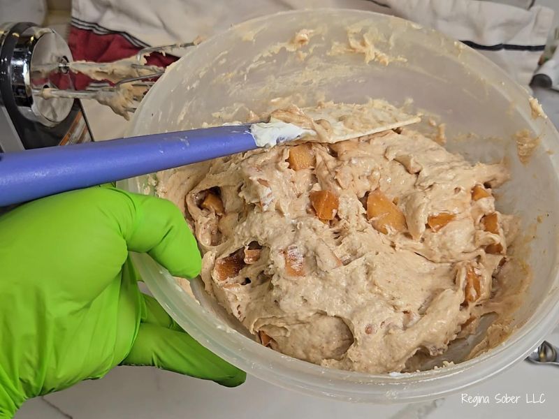 lightly mixed batter