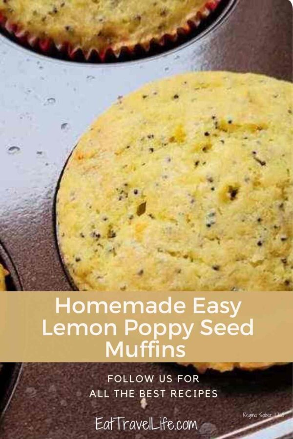 Lemon lovers will enjoy this easy lemon poppy seed muffin recipe. Soft and warm and full of lemony flavor.