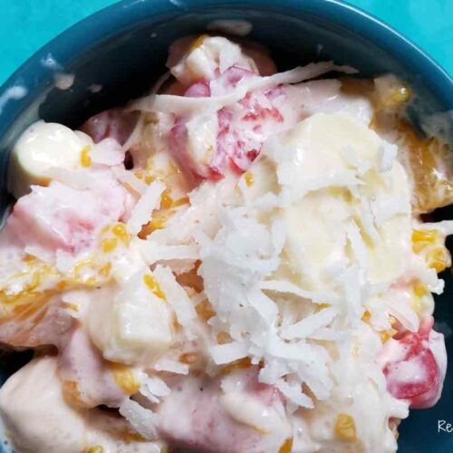 ambrosia salad recipe in bowl