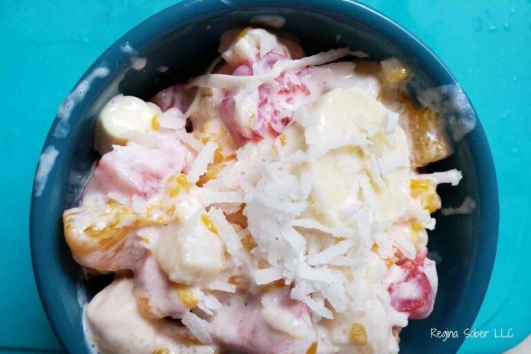 ambrosia salad recipe in bowl