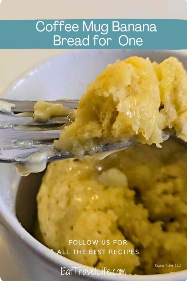 Banana bread in a mug is simple and easy way to make banana bread when you want. This is the perfect dish for one when you don't want a lot.