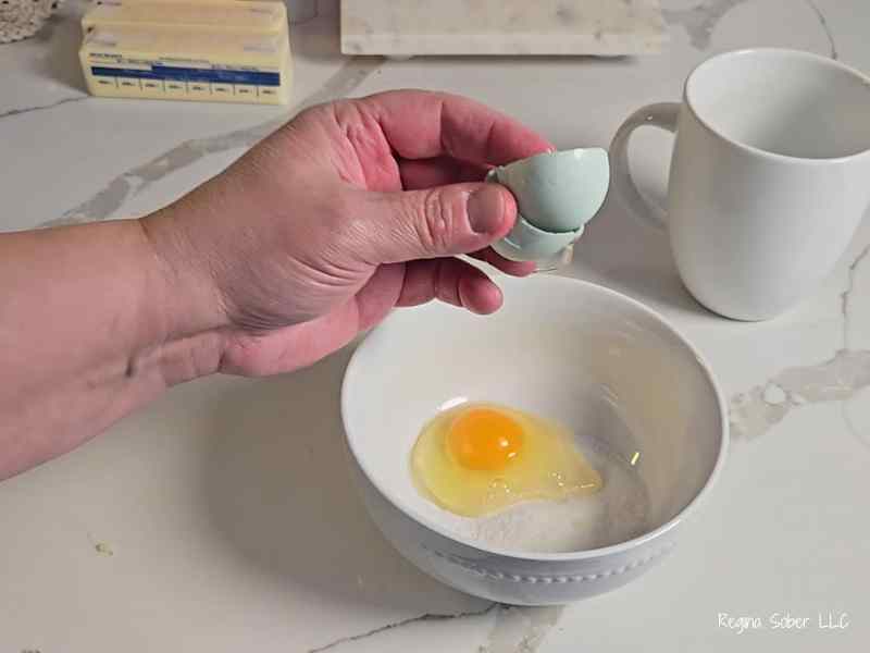 eggs and granulated sugar