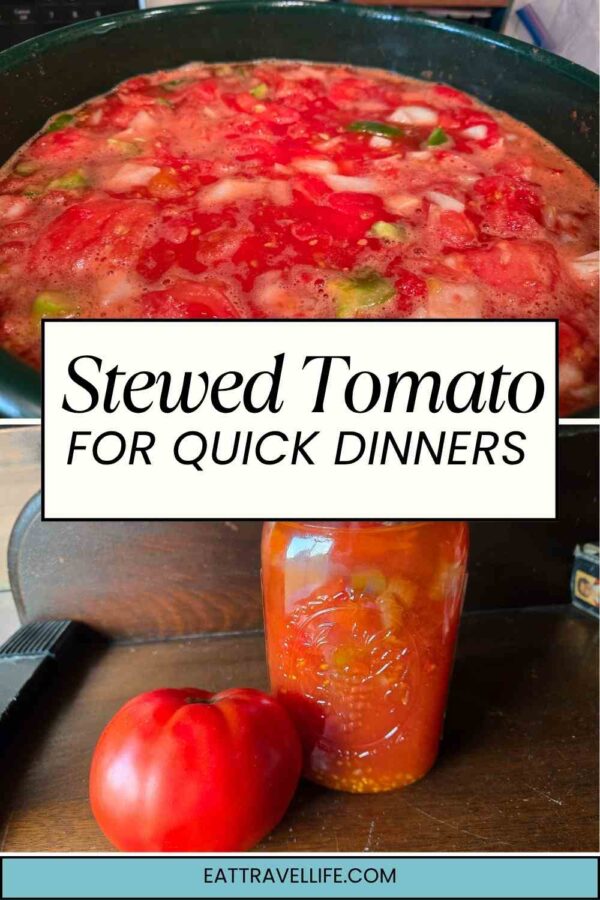 Pressure canned stewed tomatoes make dinner prep simple. Perfect for chili, pasta, soups and casseroles.