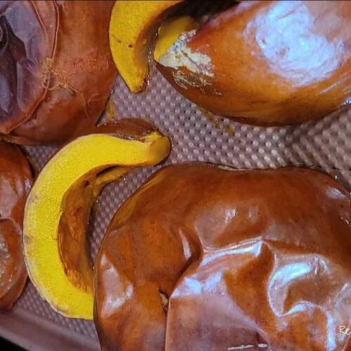 baked sugar pumpkin