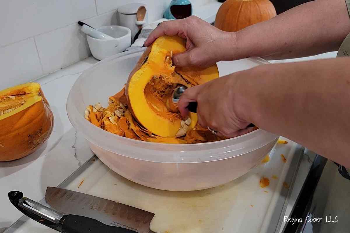 removing seeds from core
