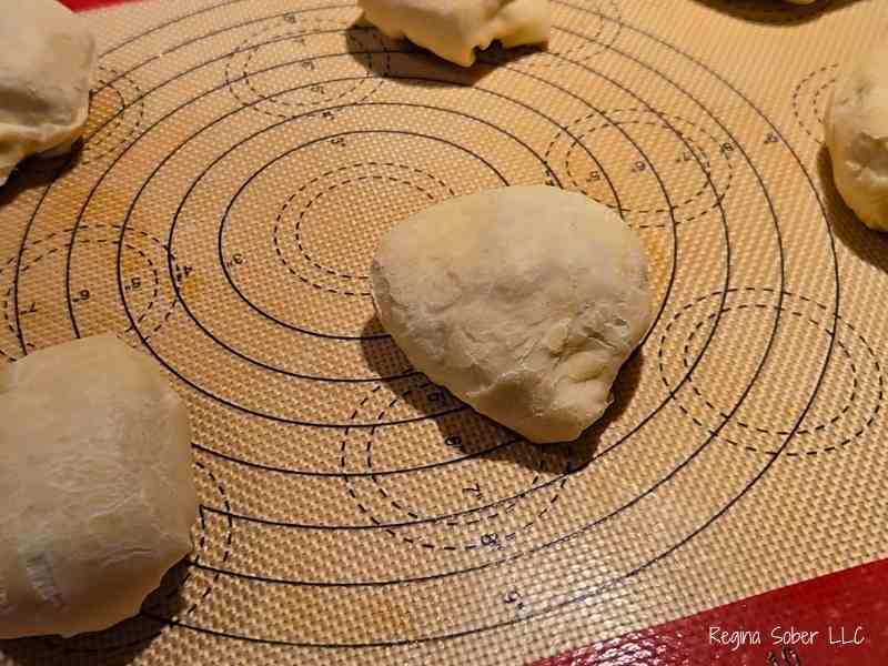 marshmallow covered in dough