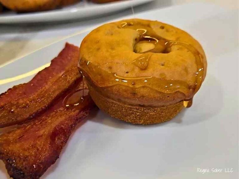 baked sausage pancake muffin