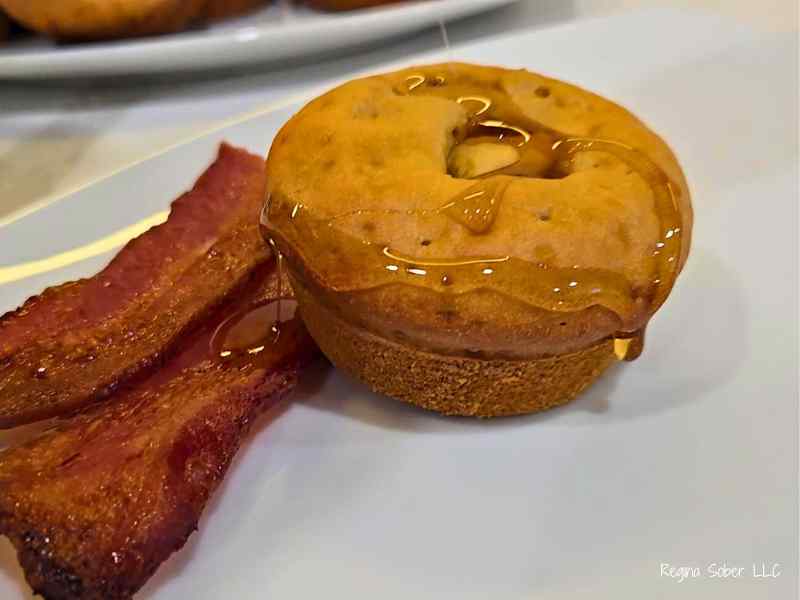 baked sausage pancake muffin