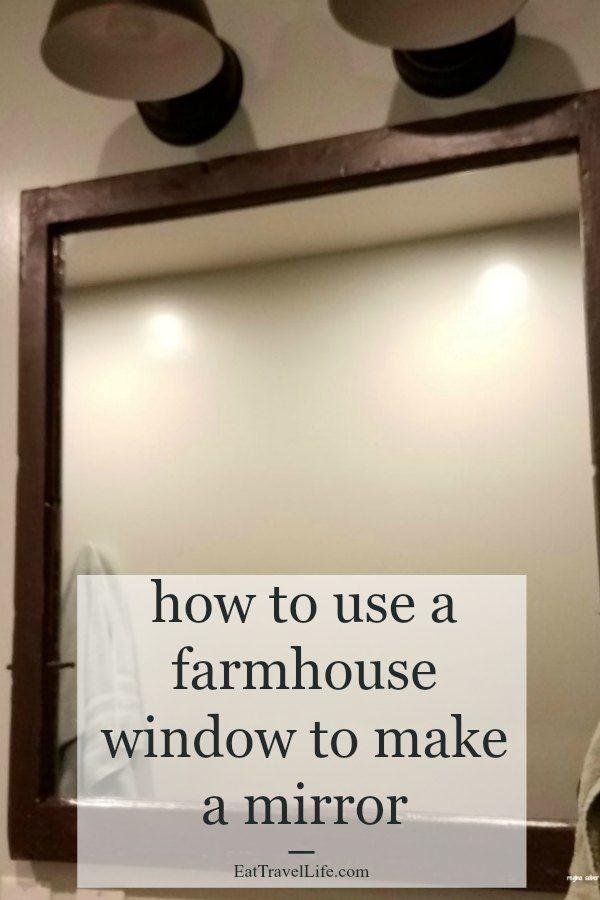 Love the farmhouse look? Check out how you can make a farmhouse mirror from a window. Find the perfect window for the project and get started! #farmhousemirror #farmhousebathroommirror #farmhousemirrordiy #farmhousemirrordecor #farmhousemirrorframe #farmhousewindowproject #farmhousemirroridea #farmhousewindowideas #farmhousewindowmakeover