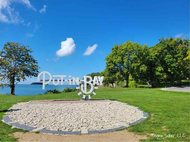 most popular put in bay photo spot.grab a selfie at this sign. Beautiful at sunset