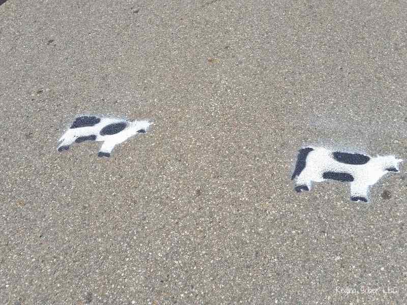 painted cow path in elsie michigan