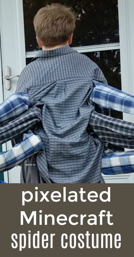 Does your kid want to be a Minecraft spider for Halloween? Check out how you can make a pixelated spider costume pretty easily and on a budget.