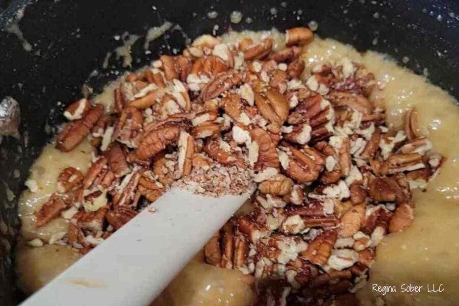pecans in pot