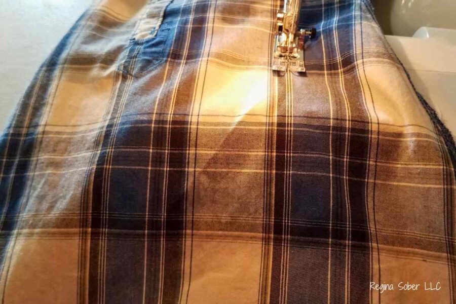 sewing legs/arms of shirt shut