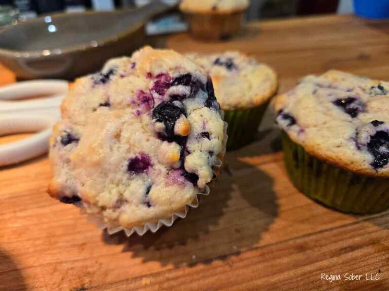baked blueberry muffins