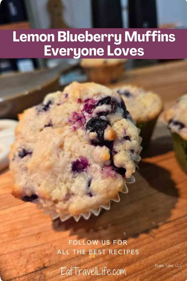 Local blueberries with lemon, make this blueberry lemon muffin delicious and a great morning treat...or anytime you want them. 