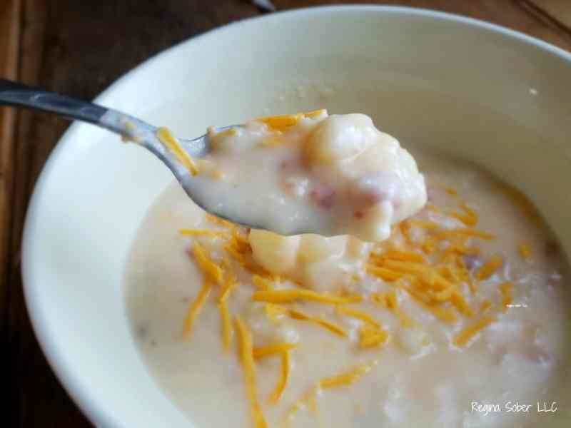 bowl of potato soup