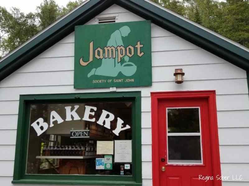 Find the Jam Pot Bakery run by monks in Eagle Harbor. Get the cookies.