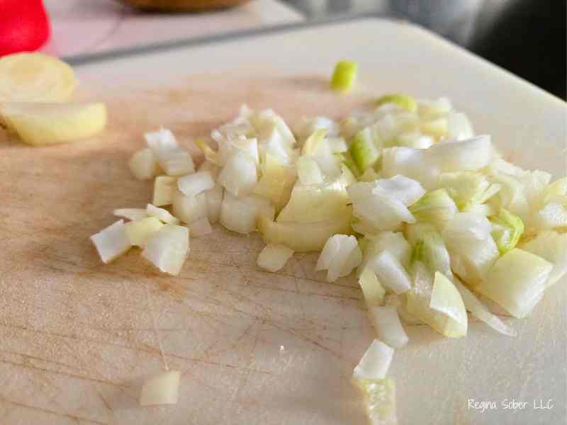 chopped onions