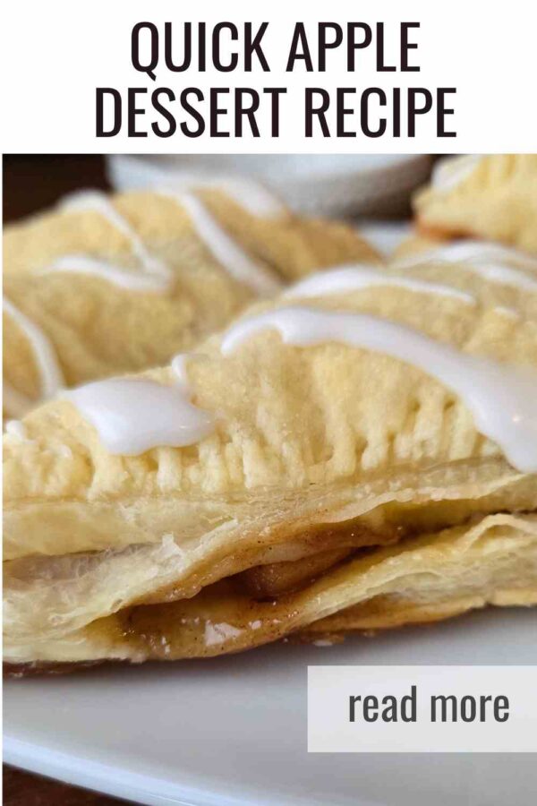 Make bakery-style apple turnovers at home with puff pastry and pie filling. So simple!