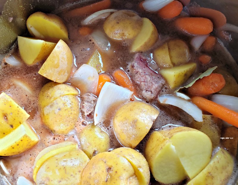do not skip on the potatoes, they are the starch in this meal and so good 