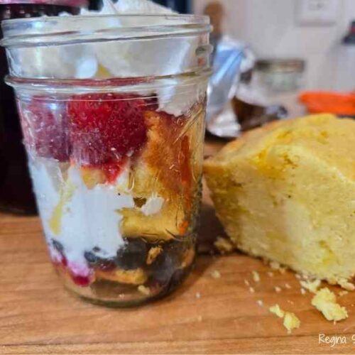 berry trifle with pound cake