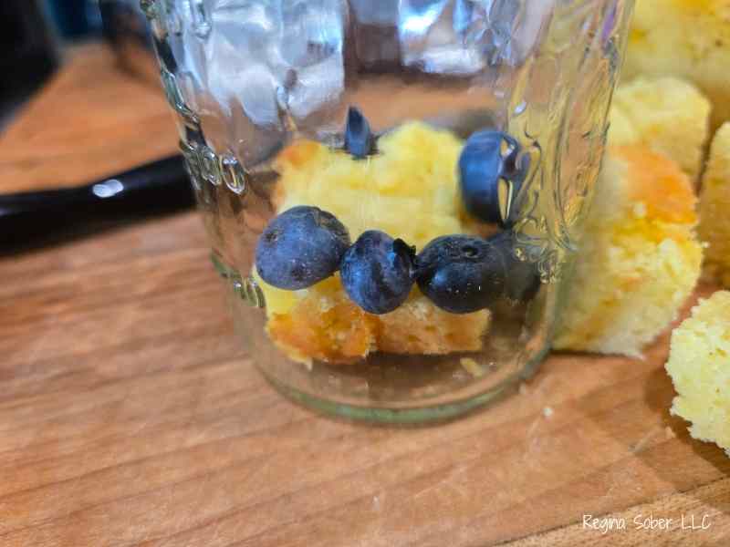 fresh blueberries added in adds additional flavor
