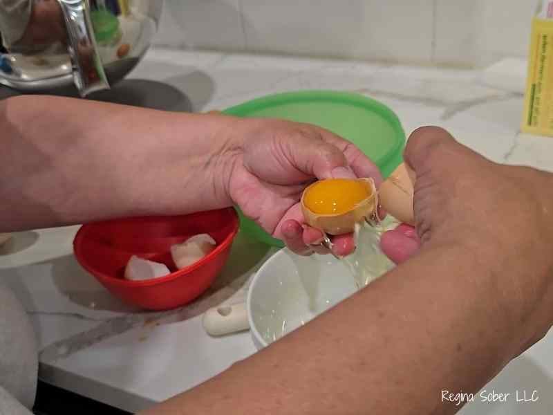 separating egg yolks and egg whites