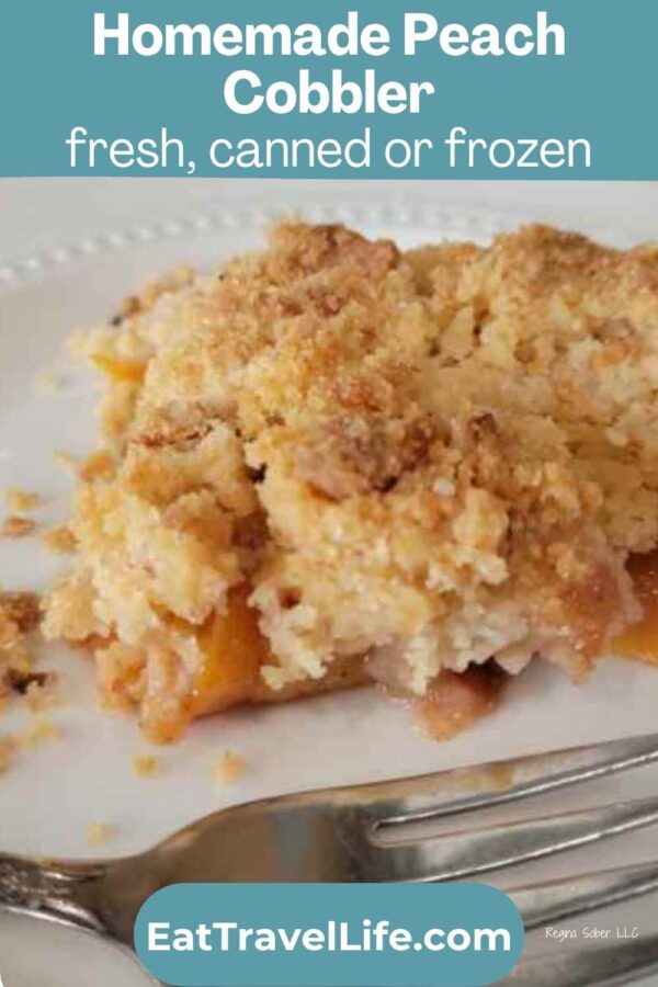 A classic peach cobbler that comes together fast. Juicy peaches and a soft, golden topping make this a family favorite dessert any time of year.