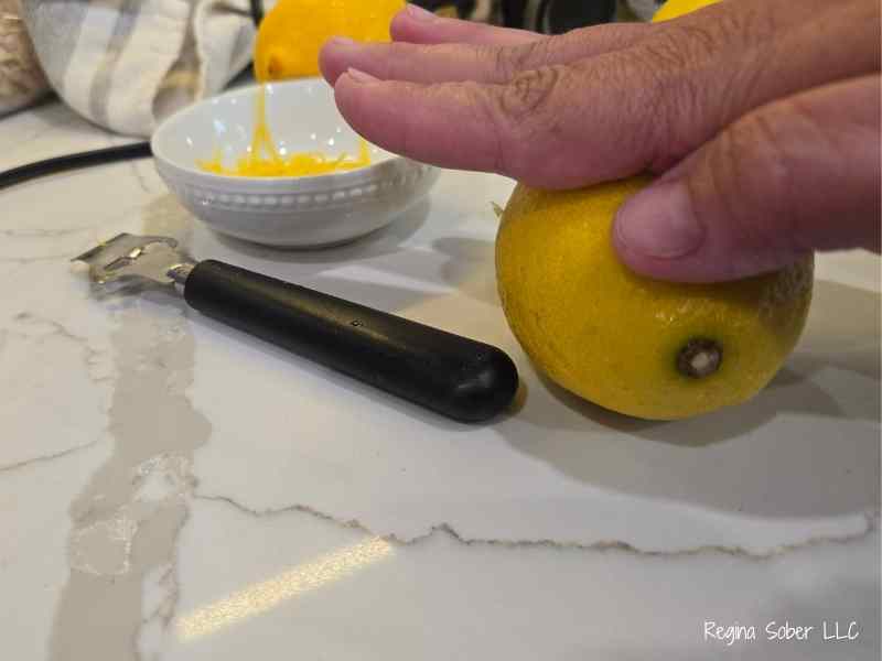 rolling lemons for fresh lemonade