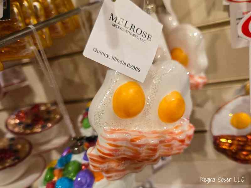 egg ornament at Bronners in Frankenmuth