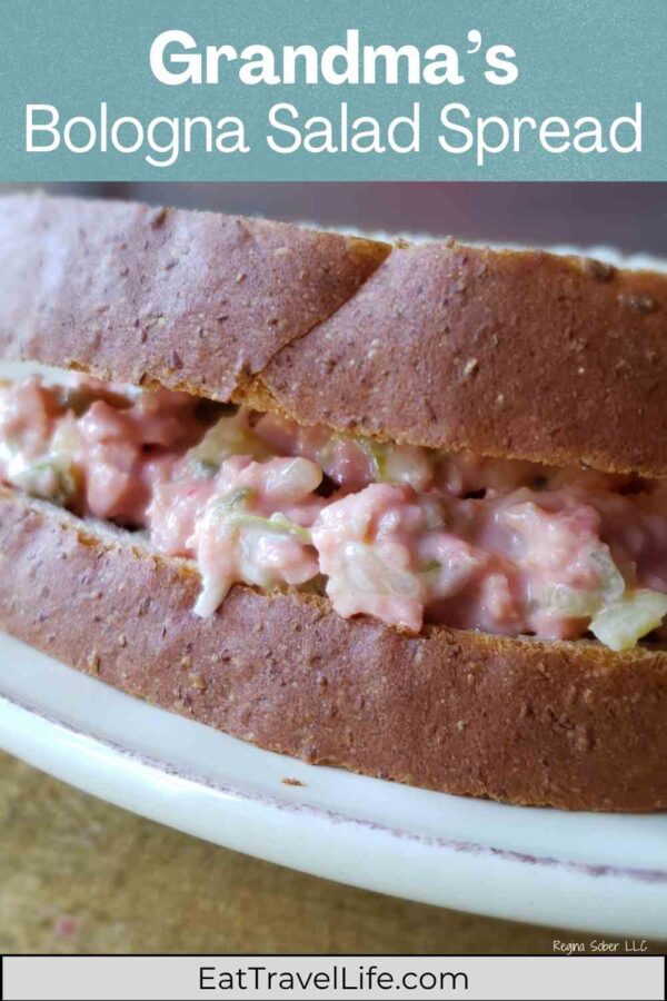 A nostalgic Midwest classic made with ring bologna, mayo, pickles, and a secret ingredient for that pink hue. Perfect for sandwiches or crackers.
