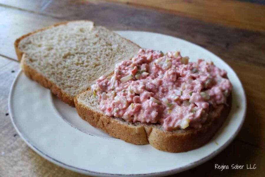 open faced sandwich