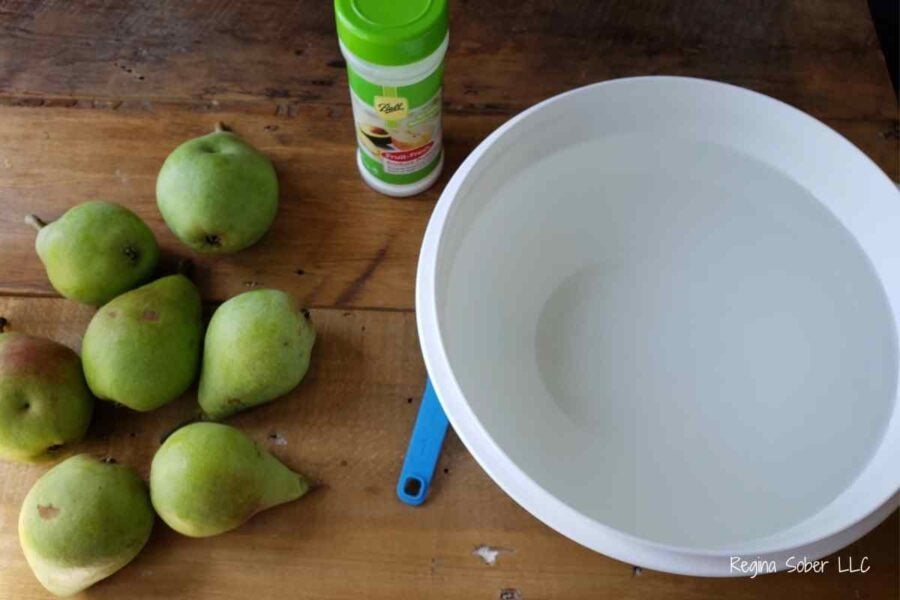 canning pears