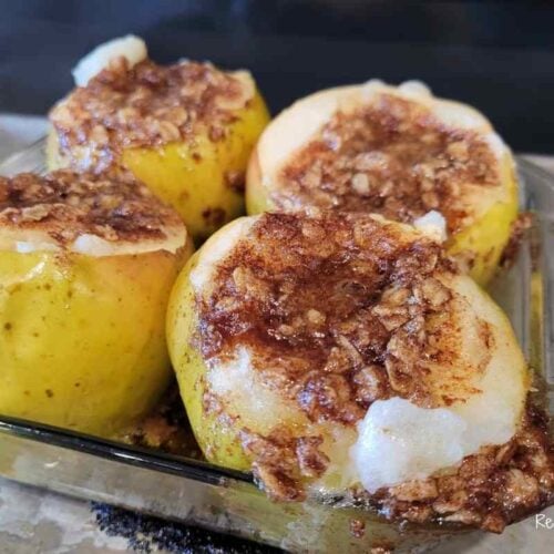 baked apple crisp using granny smith apples