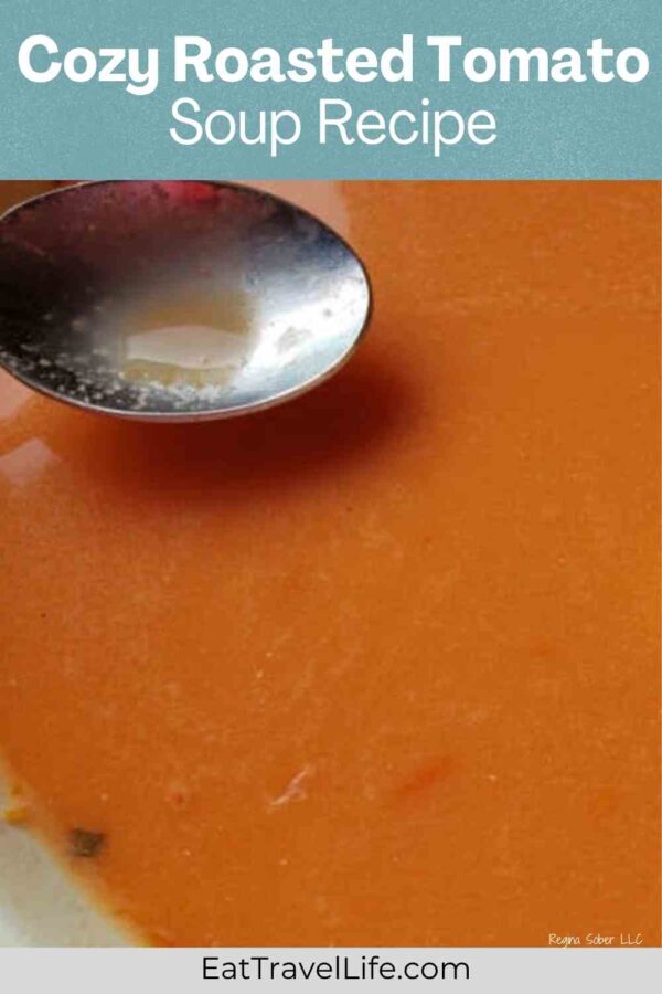 Fresh roasted tomato soup made with Roma tomatoes, garlic and thyme. Simple, rich and perfect for chilly nights.