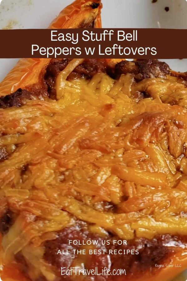 Looking for an inexpensive dinner? You can make delicious stuffed bell peppers for dinner. Great use of leftovers and easy on the budget.