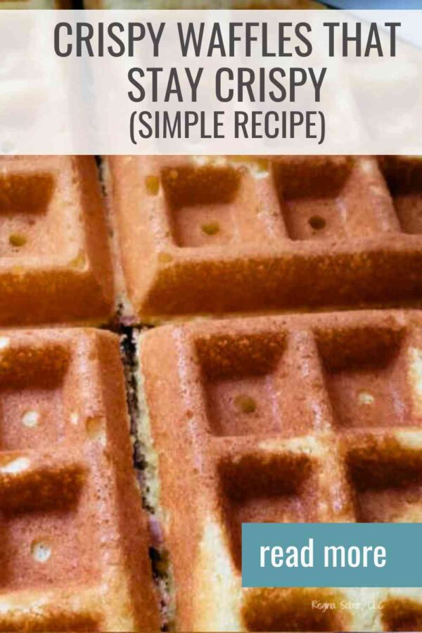 These crispy waffles are golden on the outside, soft on the inside, and made with simple pantry ingredients. This is the method we use at home when we want waffles that actually stay crispy — no more soggy stacks. Perfect for weekend breakfasts or freezer prep.