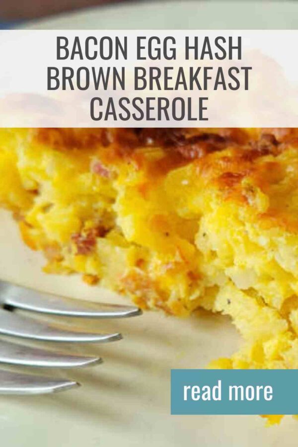 This bacon egg hash brown breakfast casserole is an easy and hearty breakfast your whole family will love. Made with crispy bacon, cheesy hash browns, and eggs, it’s the perfect breakfast casserole for weekends, holidays, or brunch.
