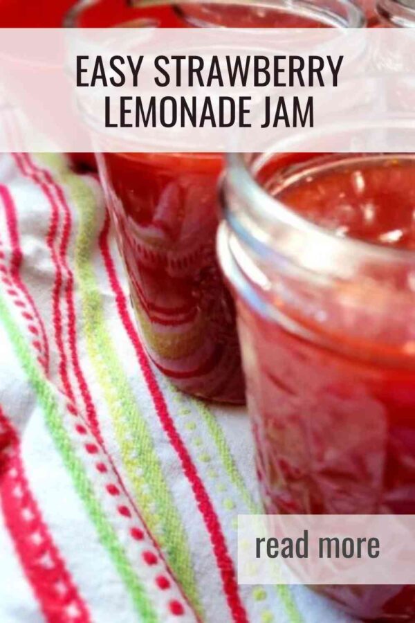 Make this refreshing strawberry lemonade jam in just one small batch. Sweet strawberries and tart lemon come together for a jam that tastes like summer.